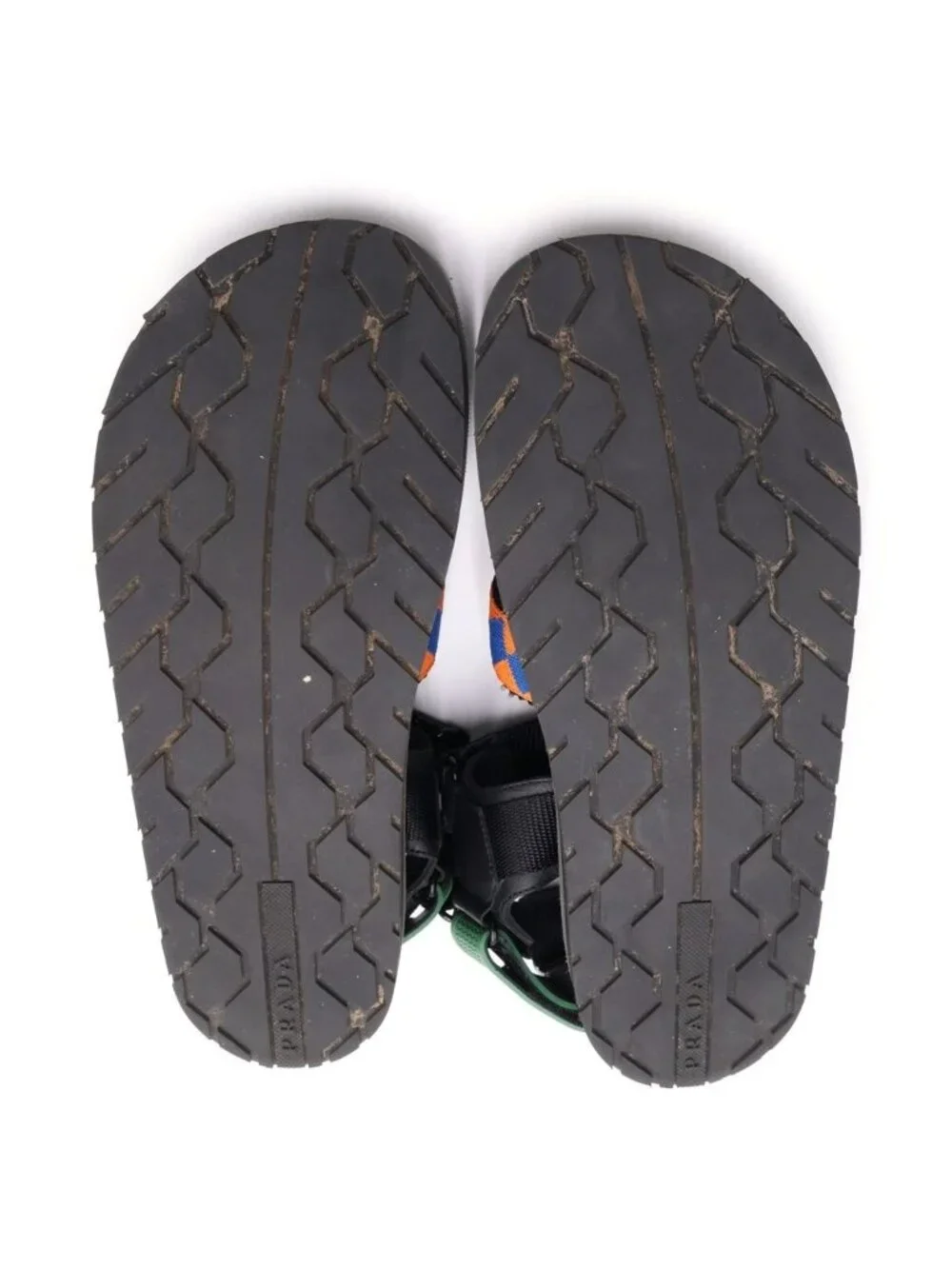 Prada Belt Sports Sandals Black